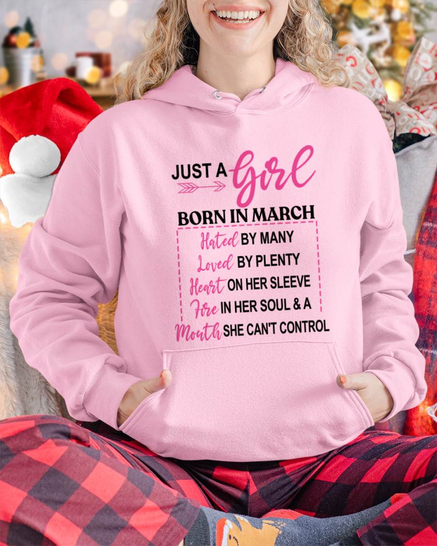 BORN IN MARCH – A GIRL WITH ATTITUDE, HEART, AND A MOUTH SHE CAN’T CONTROL - FOR WOMEN - TLEE03 (SKU2603-363-03)