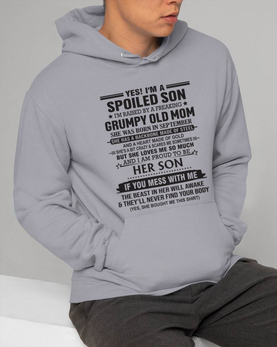 SEPTEMBER - YES! I'M A SPOILED SON  I'M RAISED BY A FREAKING GRUMPY OLD MOM - FROM MOM - TLEE09 (SKU12-175-09)