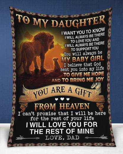 Special Gift For Your Daughter Blanket - From Dad09