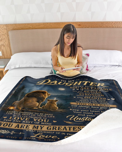 Special Gift For Your Daughter Blanket - From Dad (SKU2606-234)