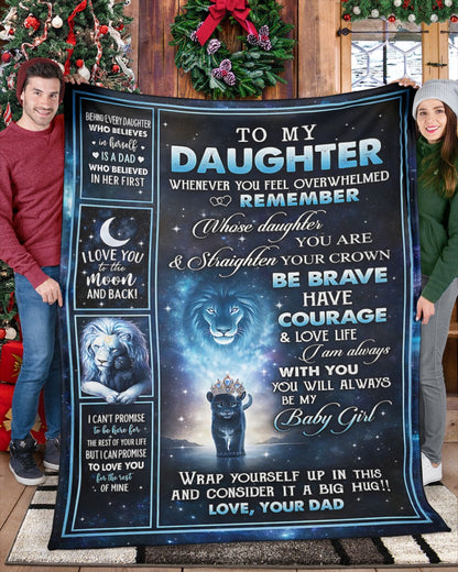 Special Gift For Your Daughter Blanket - From Dad (SKU2604-125) FULL