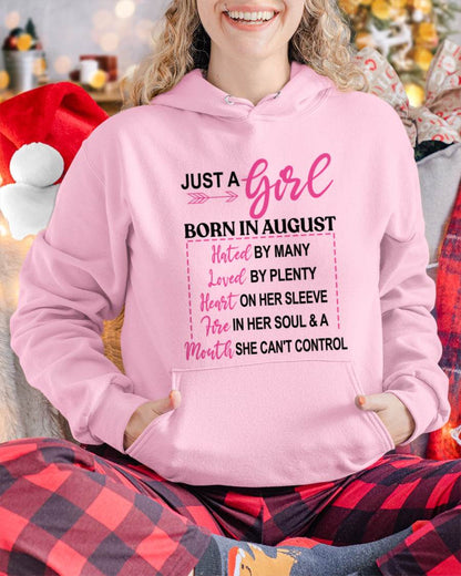 BORN IN AUGUST – A GIRL WITH ATTITUDE, HEART, AND A MOUTH SHE CAN’T CONTROL - FOR WOMEN - TLEE08 (SKU2603-363-08)