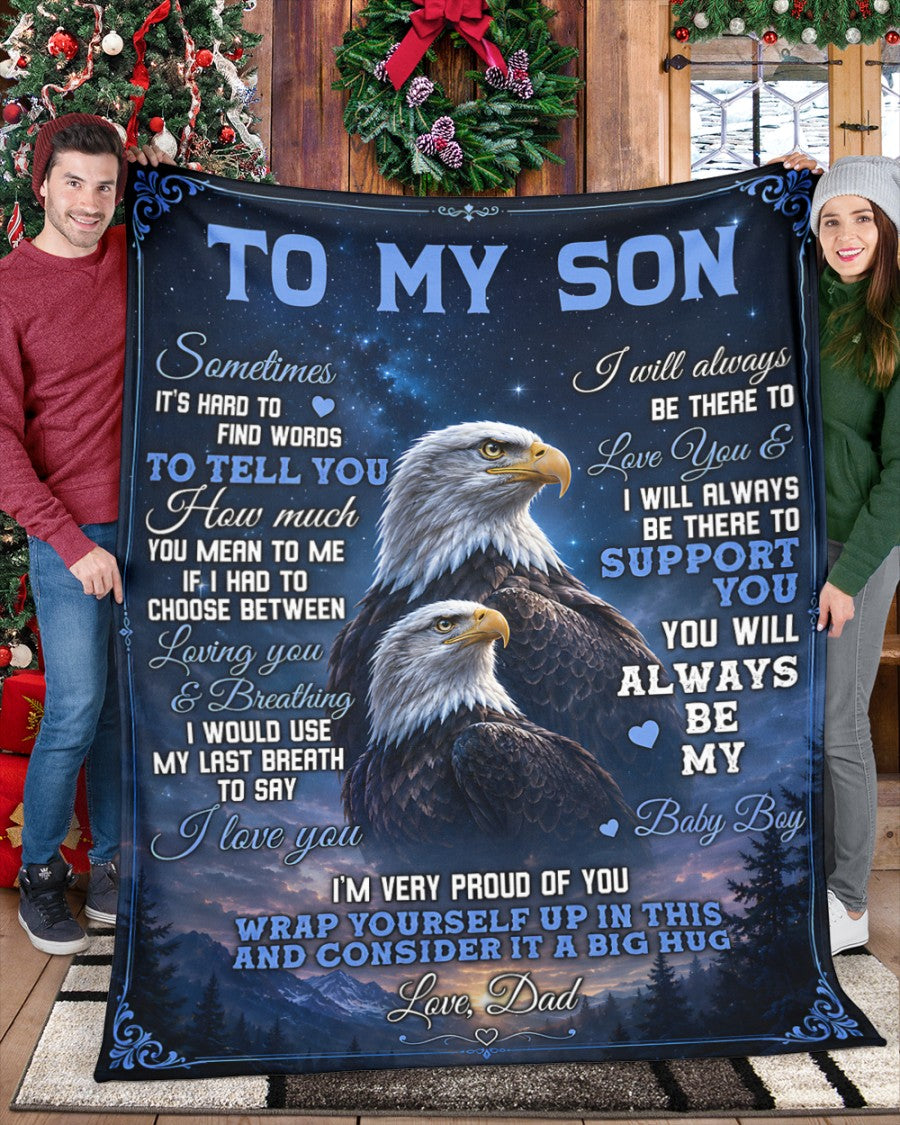 Special Gift For Your Son Blanket - From Dad (SKU2605-80)