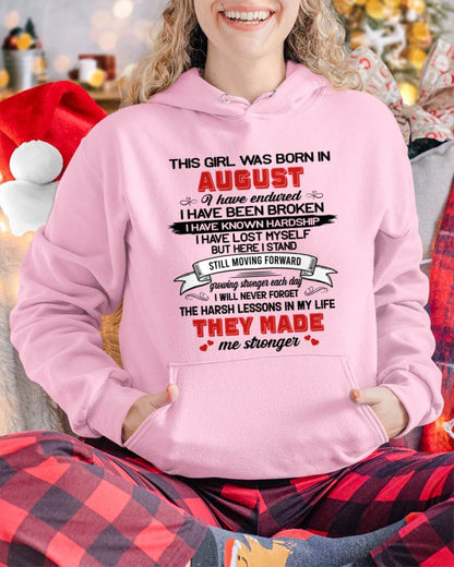AUGUST - EVERY HARD LESSON MADE ME STRONGER - FOR WOMEN - TLEE08 (SKU2602-22-08)