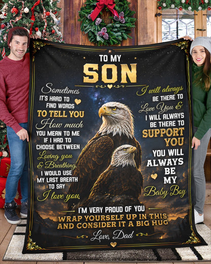 Special Gift For Your Son Blanket - From Dad (SKU2605-89)