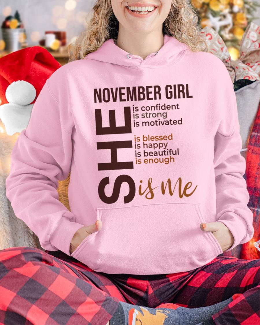 NOVEMBER BORN GIRL – CONFIDENT & STRONG - FOR WOMEN - TLEE11 (SKU2605-04-11)