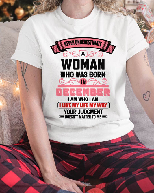 DECEMBER - I AM WHO I AM — CONFIDENT, INDEPENDENT, AND UNAPOLOGETIC - FOR WOMEN - TLEE12 (SKU2602-91-12)
