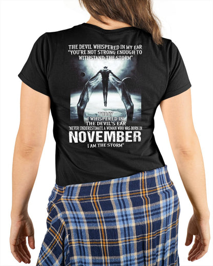 NOVEMBER - NEVER UNDERESTIUNDER A WOMAN - I AM THE STORM-FMA-(SKU-CHAUU-11)