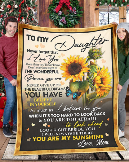 Special Gift For Your Daughter Blanket - From Mom (SKU2604-121)