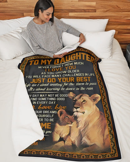 Special Gift For Your Daughter Blanket - From Mom (SKU2606-219)