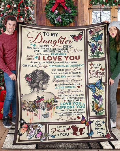 Special Gift For Your Daughter Blanket - From Mom04