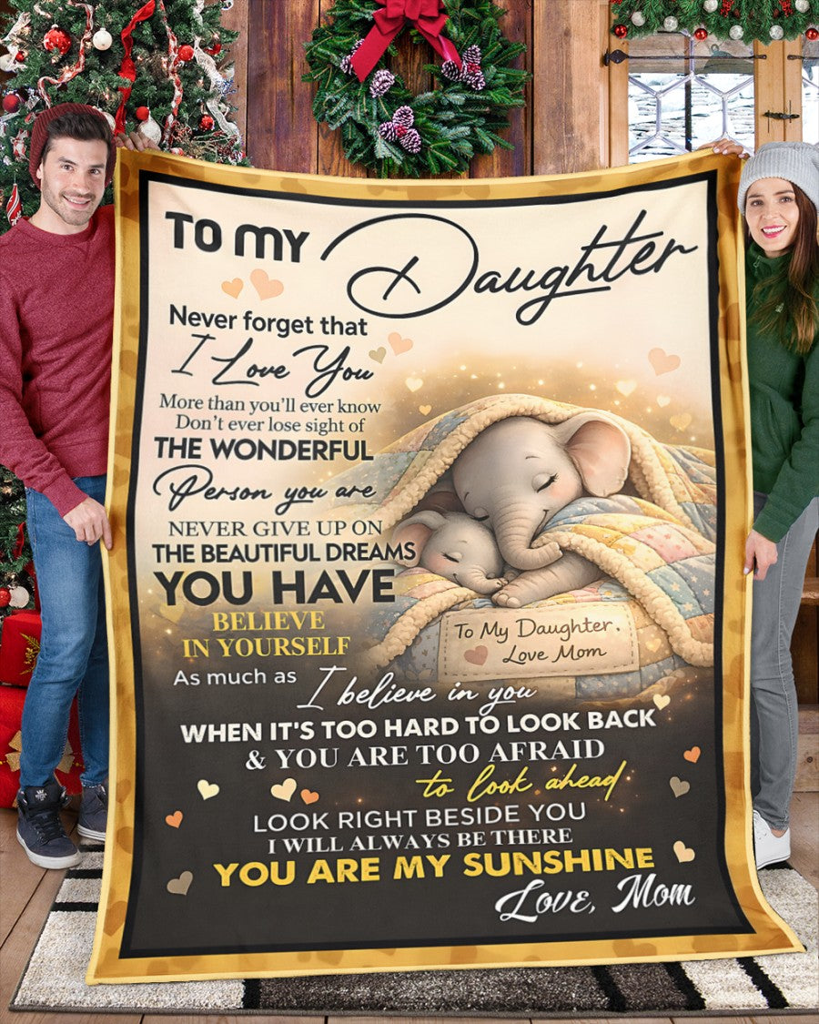 Special Gift For Your Daughter Blanket - From Mom (SKU2604-176)