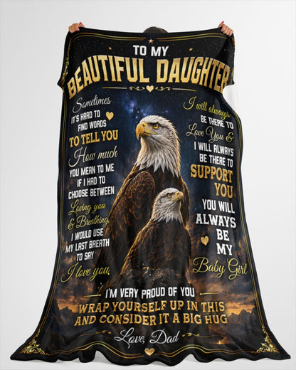 Special Gift For Your Daughter Blanket - From Dad (SKU2605-77)