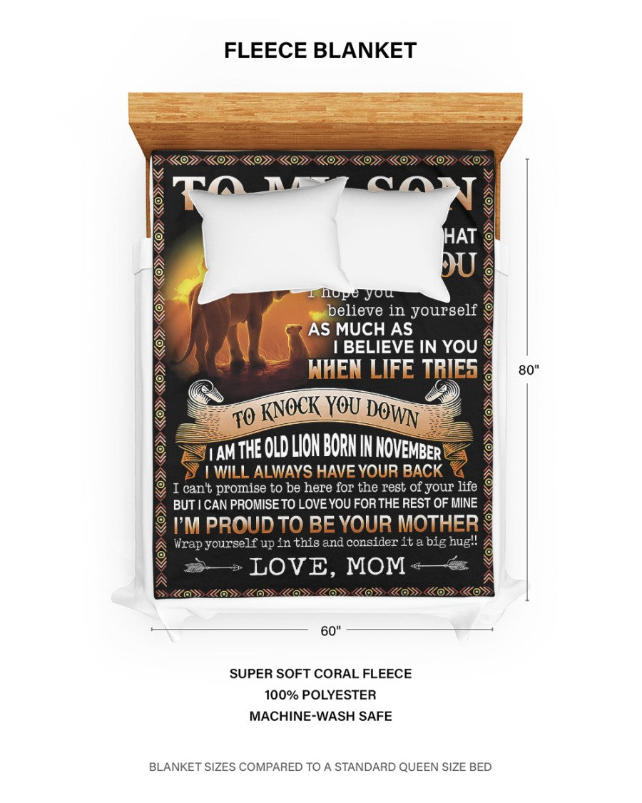 Special Gift For Your Son Blanket - From Mom (SKUB09-140-11) FULL