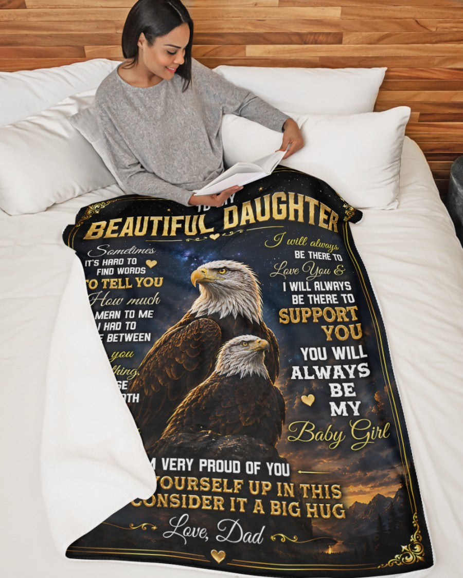 Special Gift For Your Daughter Blanket - From Dad (SKU2605-77)