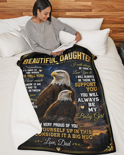 Special Gift For Your Daughter Blanket - From Dad (SKU2605-77)