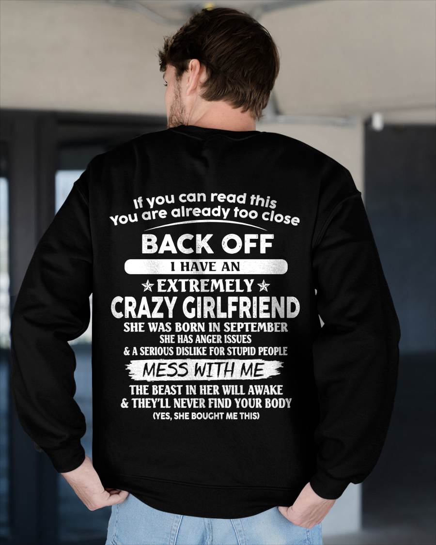 September - Back Off I Have An Extremely Crazy Girlfriend - Gift From Wife - TLEE09 (SKU07-175-09)