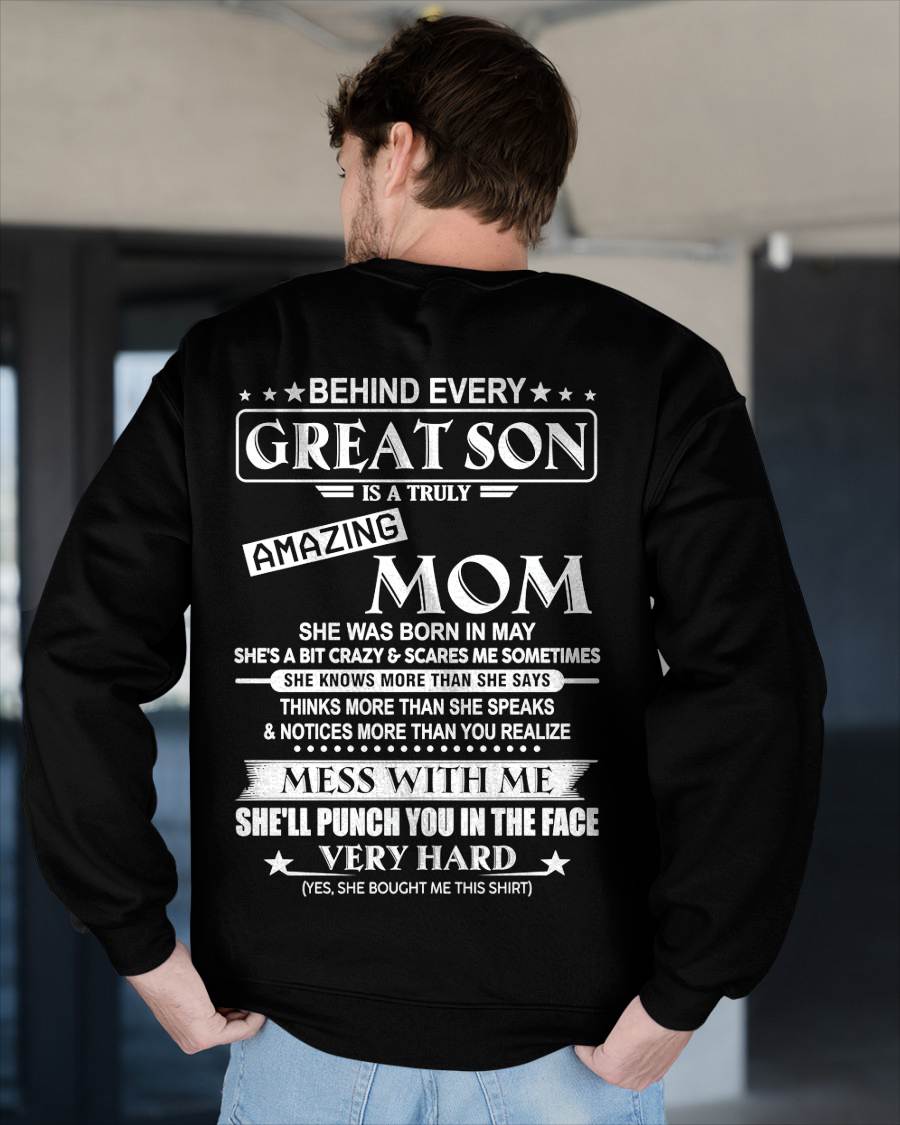 MAY - BEHIND EVERY GREAT SON IS A TRULY AMAZING MOM - FROM MOM - TLEE05 (SKU10-37-05)