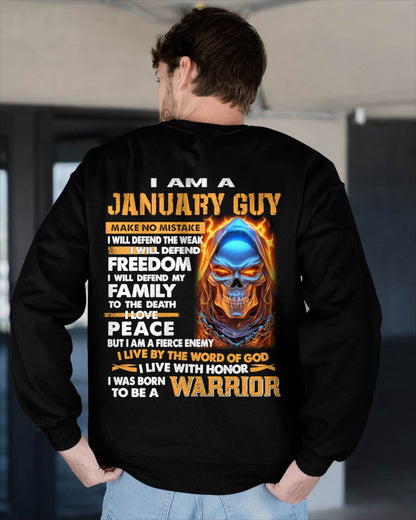 JANUARY - A WARRIOR BY BLOOD, A BELIEVER BY HEART - GIFT FOR MAN - TLEE01 (SKU10-51-01)