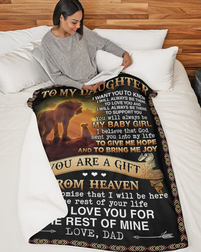 Special Gift For Your Daughter Blanket - From Dad09