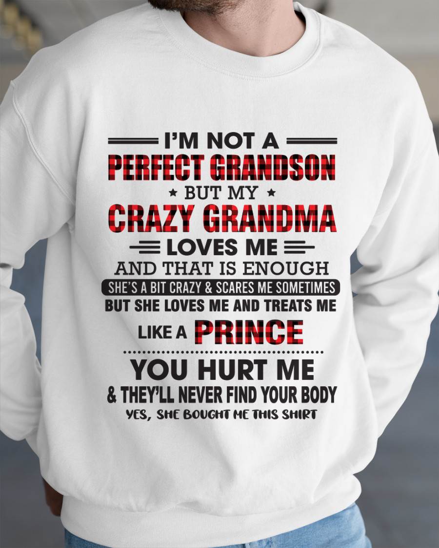 PROUD GRANDSON OF A CRAZY GRANDMA - FROM GRANDMA - TLEE00 (SKU2603-71-00)