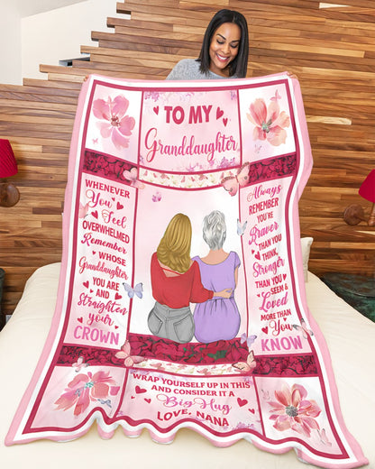 Special Gift For Your Granddaughter Blanket - From Grandma (SKU2605-235)