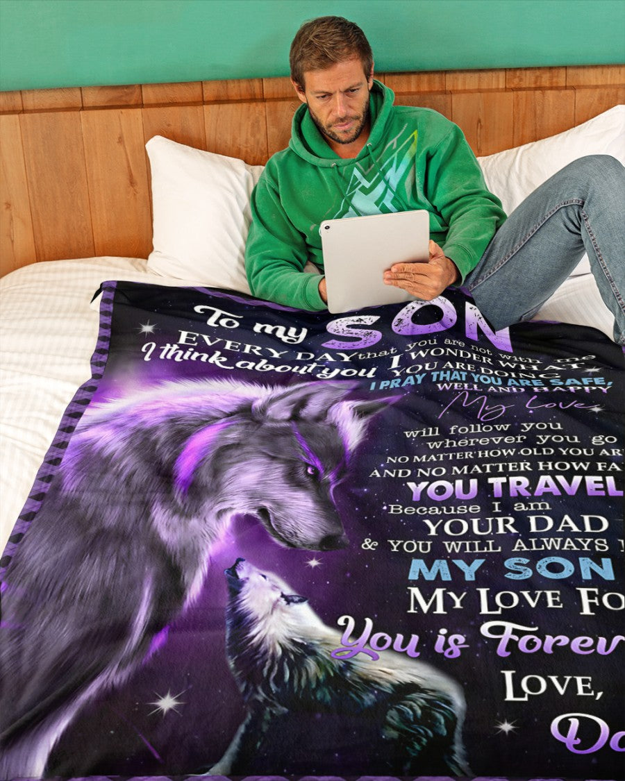 Special Gift For Your Son Blanket - From Dad (SKUB12-06)
