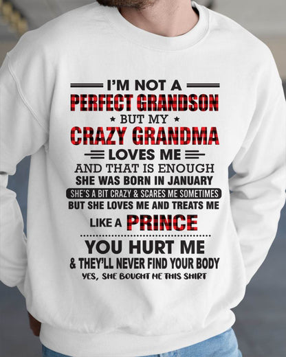 JANUARY - PROUD GRANDSON OF A CRAZY GRANDMA - FROM GRANDMA - TLEE01 (SKU2603-71-01)