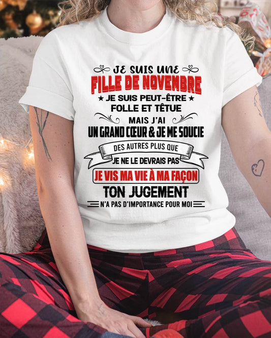 FILLE DE NOVEMBRE – FIÈRE ET LIBRE – POUR LES FEMMES - TLEE11 (SKU2603-354-11)