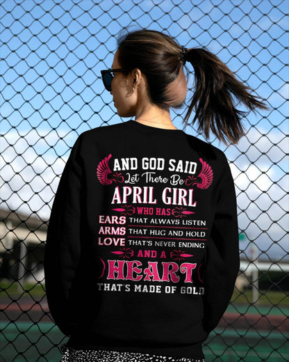 APRIL GIRL – EARS THAT LISTEN ARMS THAT HUG LOVE NEVER ENDING HEART OF GOLD - FOR WOMEN - TLEE04 (SKU09-75-04)