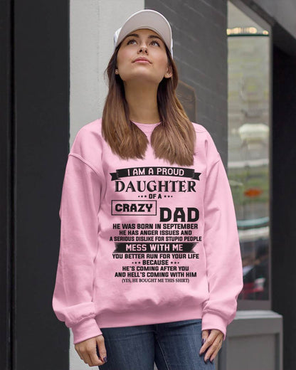 SEPTEMBER - I AM A PROUD DAUGHTER OF A CRAZY DAD - FROM DAD - TLEE09 (SKU10-96-09)