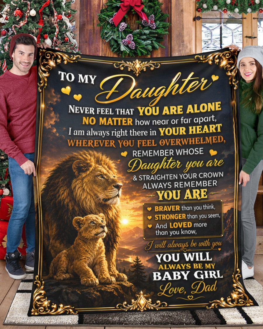 Special Gift For Your Daughter Blanket - From Dad (SKU2605-218)