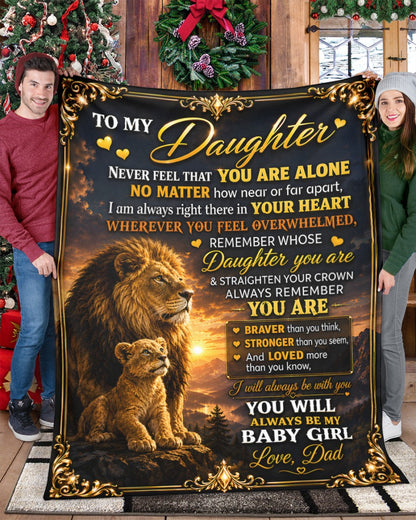 Special Gift For Your Daughter Blanket - From Dad (SKU2605-218)