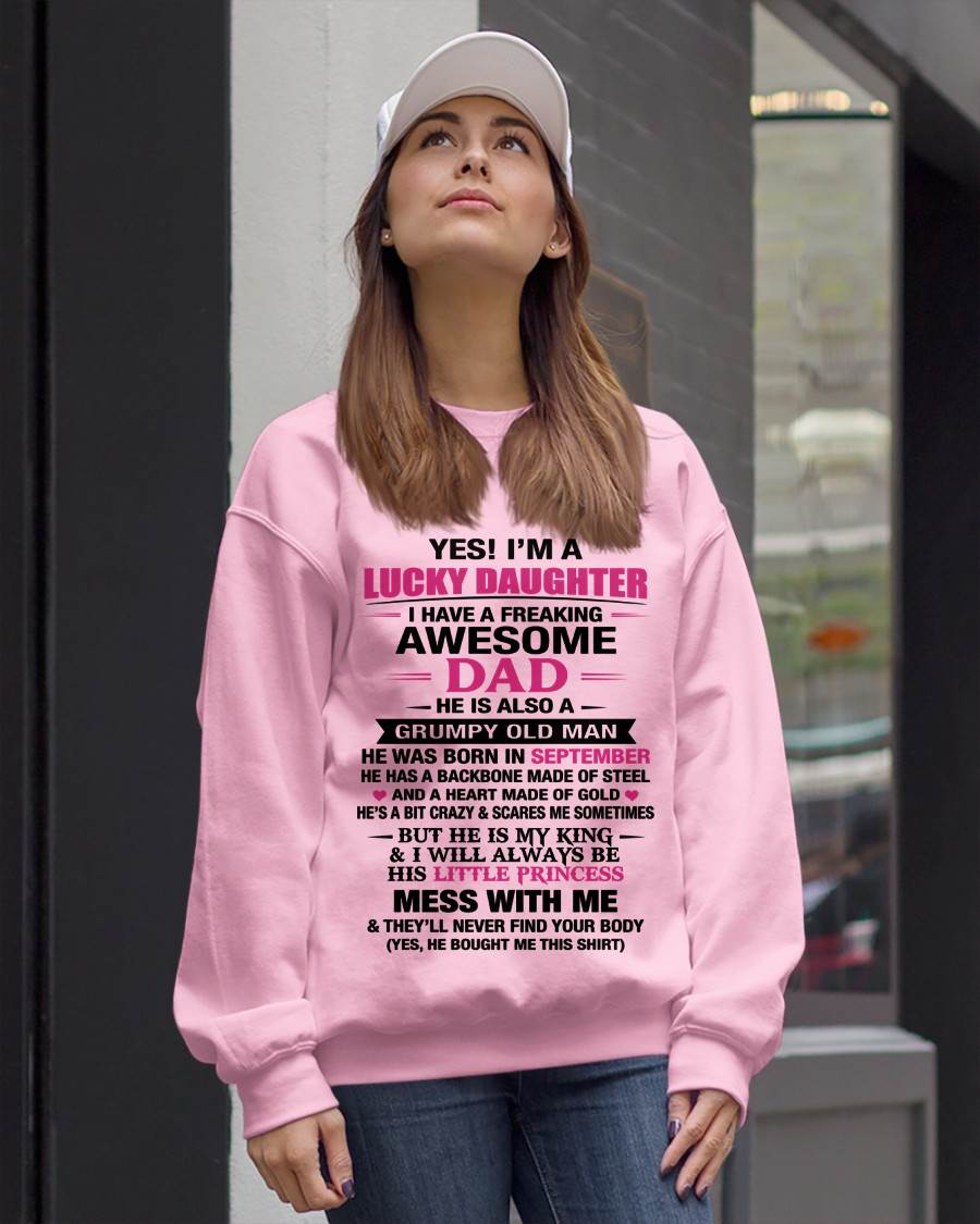 SEPTEMBER - A LUCKY DAUGHTER – DADDY’S LITTLE PRINCESS - FROM DAD - TLEE09 (SKU2604-16-09)
