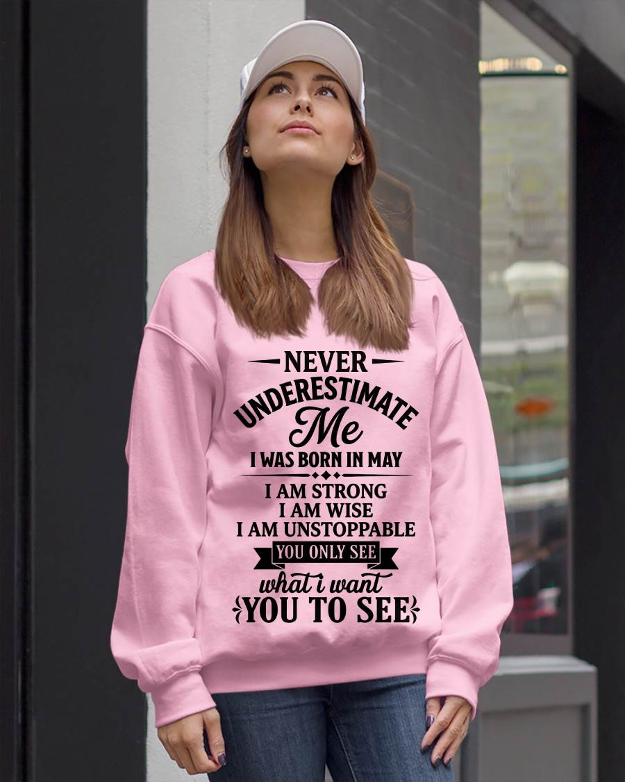 MAY GIRL – NEVER UNDERESTIMATE ME - FOR WOMEN - TLEE05 (SKU2606-91-05)