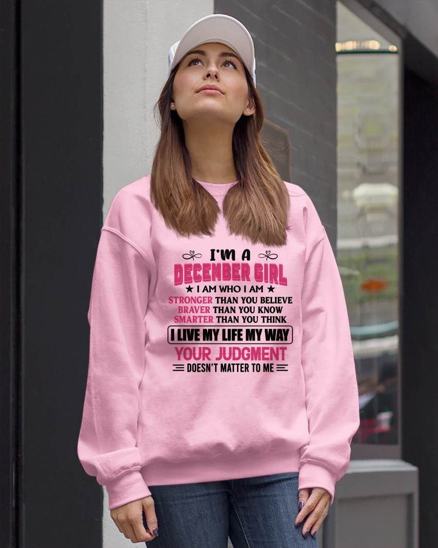 DECEMBER GIRL – I AM WHO I AM, STRONGER, BRAVER, SMARTER - FOR WOMEN - TLEE12 (SKU2603-218-12)