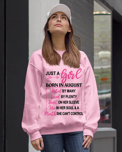 BORN IN AUGUST – A GIRL WITH ATTITUDE, HEART, AND A MOUTH SHE CAN’T CONTROL - FOR WOMEN - TLEE08 (SKU2603-363-08)