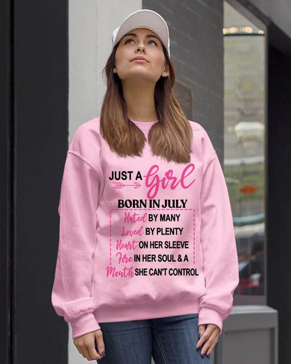 BORN IN JULY – A GIRL WITH ATTITUDE, HEART, AND A MOUTH SHE CAN’T CONTROL - FOR WOMEN - TLEE07 (SKU2603-363-07)