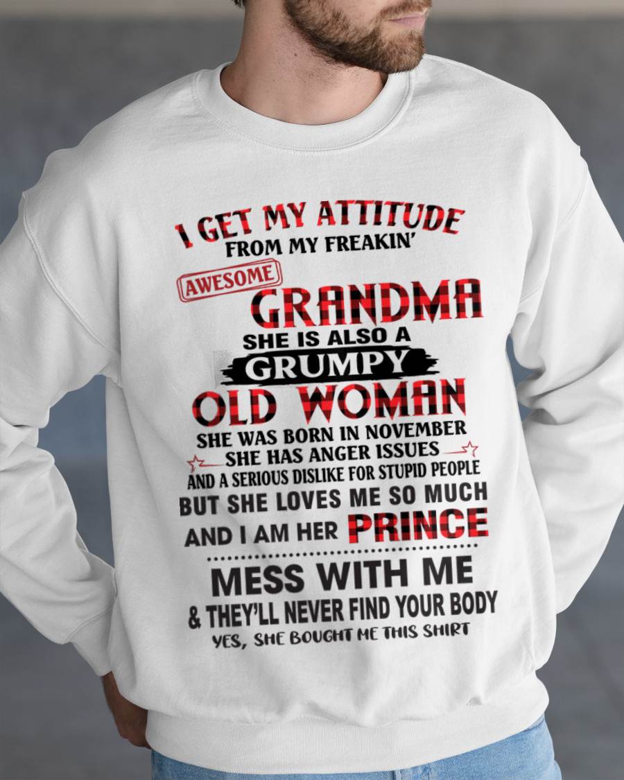 NOVEMBER - I GET MY ATTITUDE FROM MY FREAKIN’ AWESOME GRANDMA - FROM GRANDMA - TLEE11 (SKU2603-157-11)
