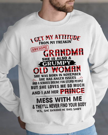 NOVEMBER - I GET MY ATTITUDE FROM MY FREAKIN’ AWESOME GRANDMA - FROM GRANDMA - TLEE11 (SKU2603-157-11)