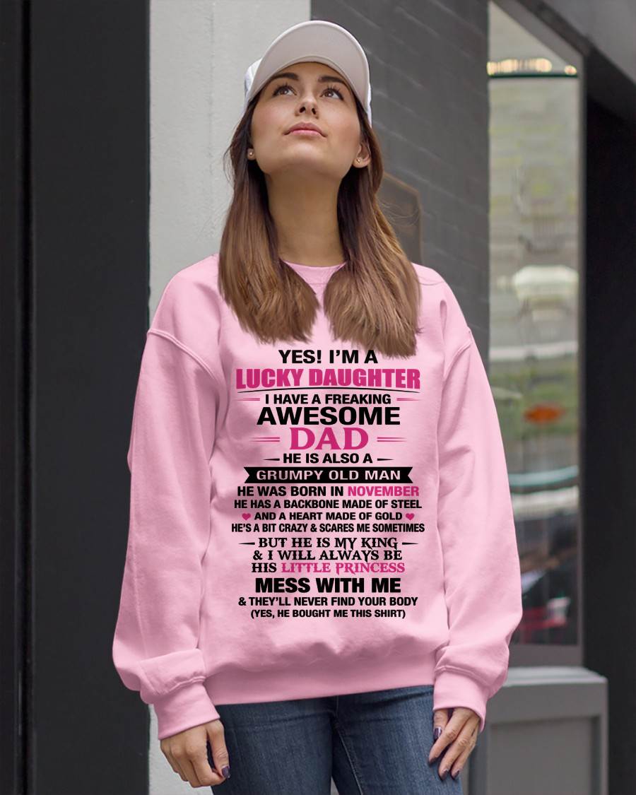 NOVEMBER - A LUCKY DAUGHTER – DADDY’S LITTLE PRINCESS - FROM DAD - TLEE11 (SKU2604-16-11)