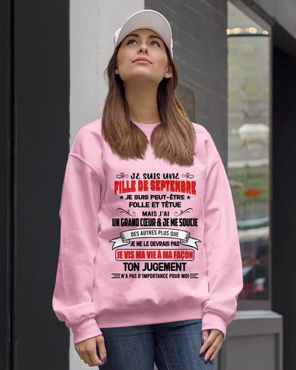 FILLE DE SEPTEMBRE – FIÈRE ET LIBRE – POUR LES FEMMES - TLEE09 (SKU2603-354-09)