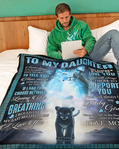 Special Gift For Your Daughter Blanket - From Mom (SKU2606-221)