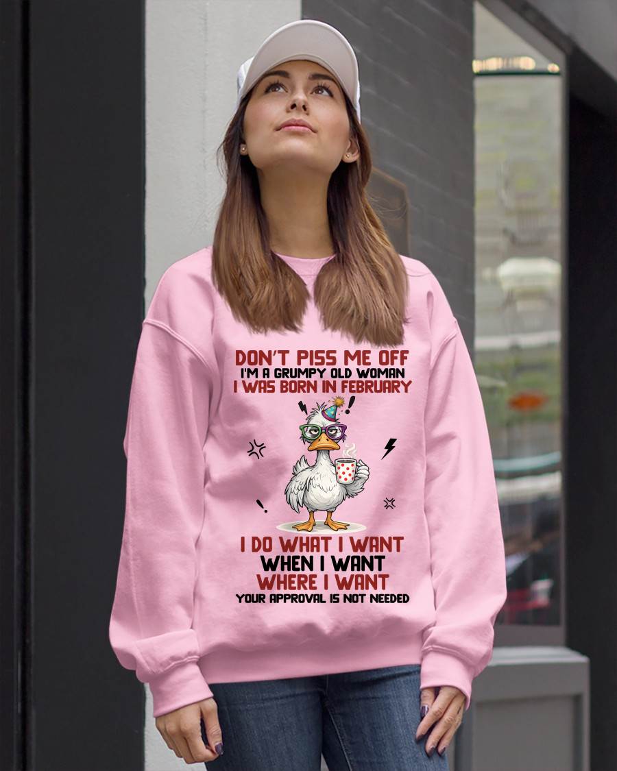 FEBRUARY BORN – FEISTY WOMAN, DON’T TEST ME, I LIVE MY WAY - FOR WOMEN - TLEE02 (SKU2603-333-02)