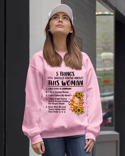 JANUARY - 5 THINGS YOU SHOULD KNOW ABOUT THIS WOMAN - FOR WOMEN - TLEE01 (SKU2602-186-01)