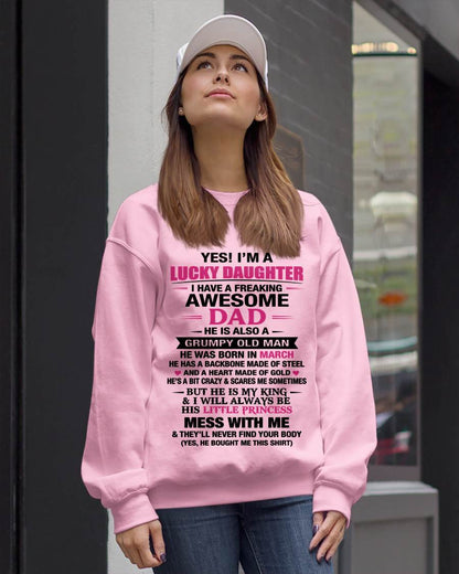 MARCH - A LUCKY DAUGHTER – DADDY’S LITTLE PRINCESS - FROM DAD - TLEE03 (SKU2604-16-03)