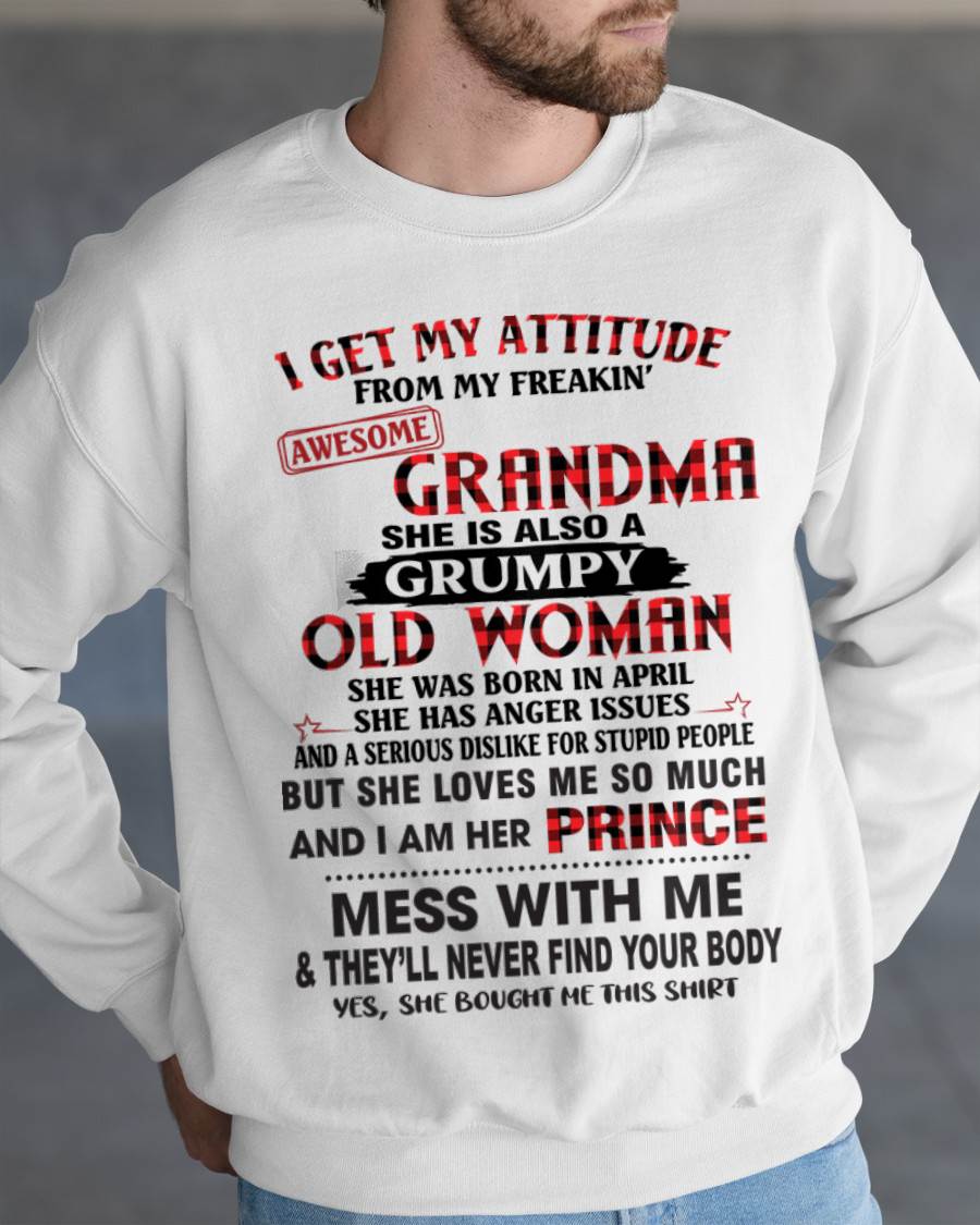 APRIL - I GET MY ATTITUDE FROM MY FREAKIN’ AWESOME GRANDMA - FROM GRANDMA - TLEE04 (SKU2603-157-04)