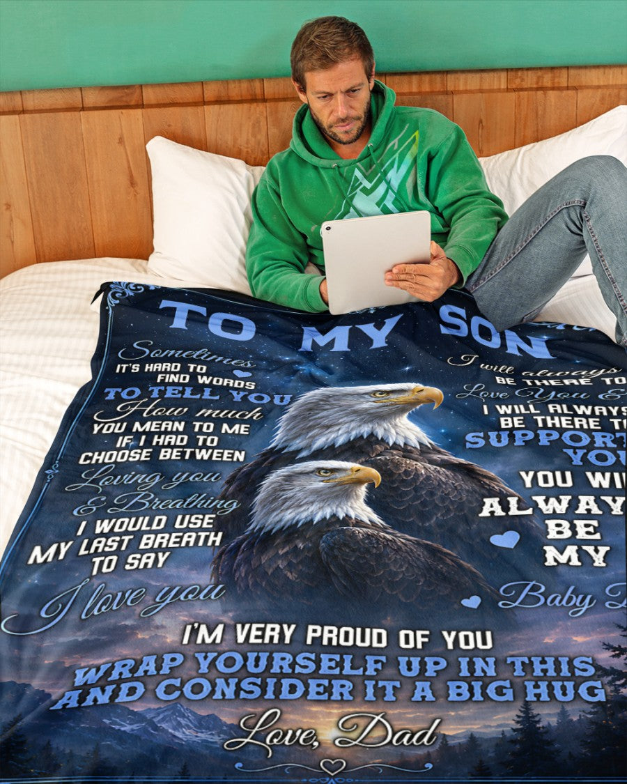 Special Gift For Your Son Blanket - From Dad (SKU2605-80)