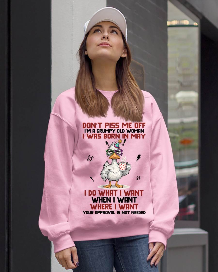 MAY BORN – FEISTY WOMAN, DON’T TEST ME, I LIVE MY WAY - FOR WOMEN - TLEE05 (SKU2603-333-05)