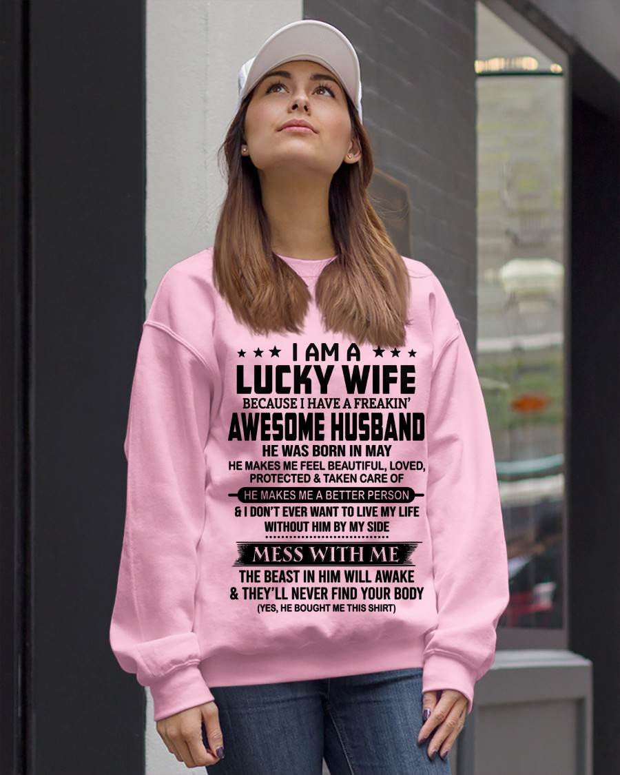MAY BORN HUSBAND'S LUCKY WIFE - FROM HUSBAND - TLEE05 (SKU2605-97-05)